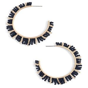 Rebecca Minkoff Neutral Beaded Earrings